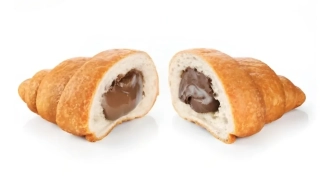 Croissant plněný kakaovým krémem